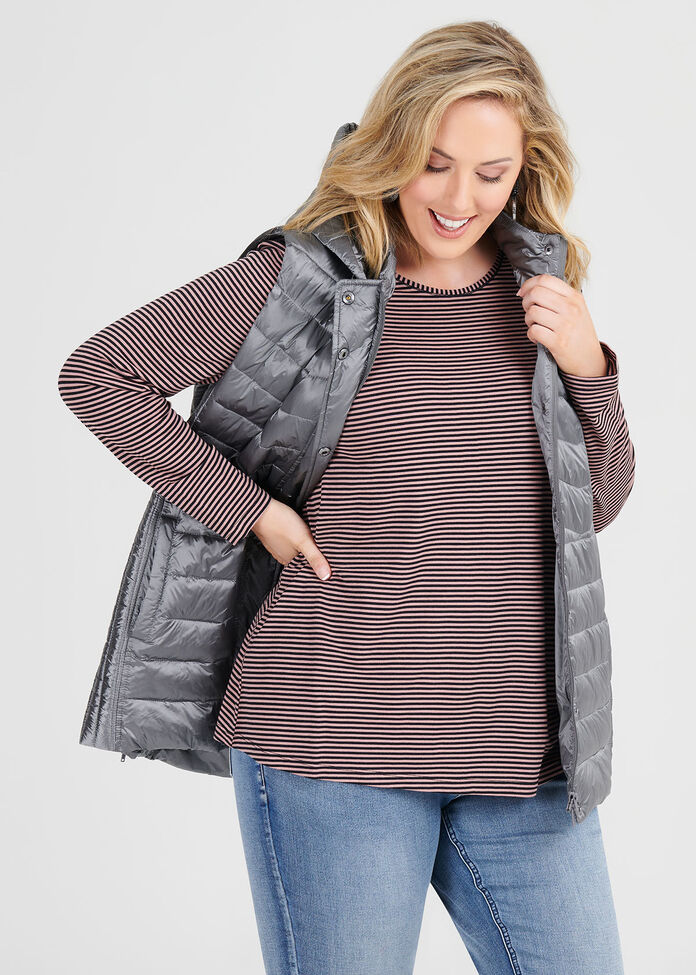 Promenade Puffer Vest, , hi-res