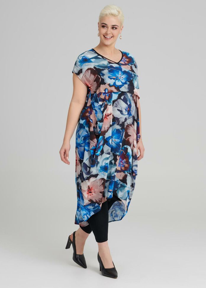 Jardin Print Dress, , hi-res