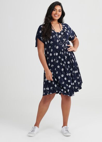 Plus Size Bamboo Dandelion Dress