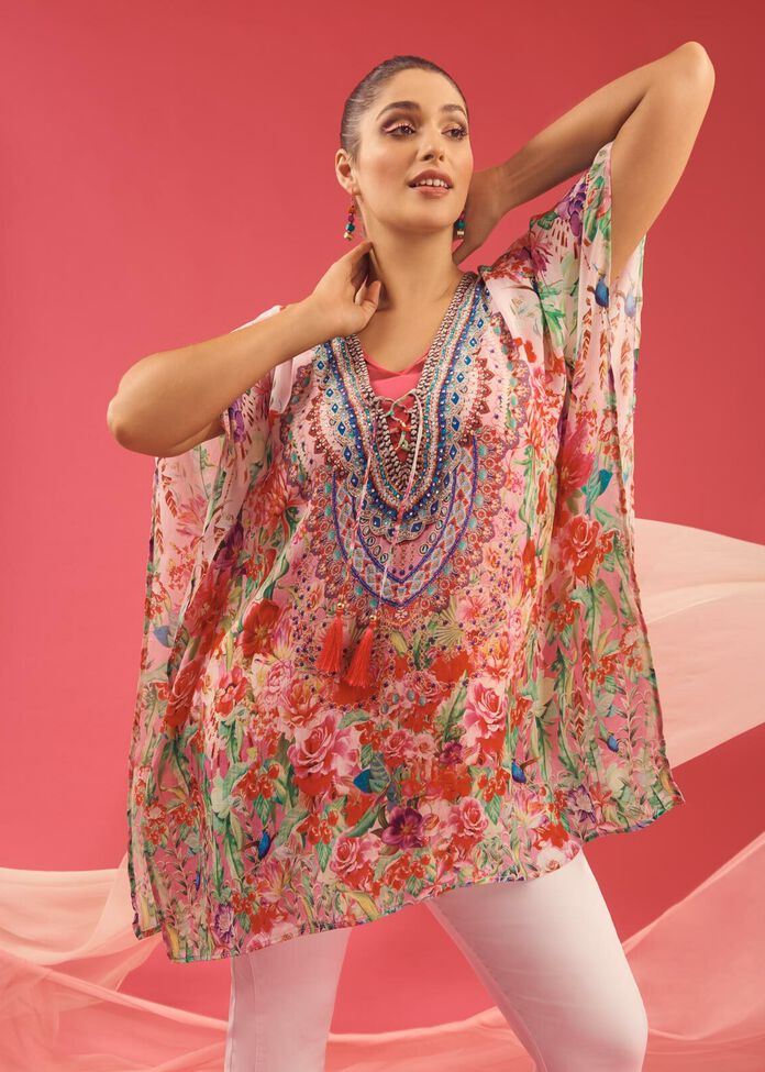 Natural Summer Fun Kaftan, , hi-res