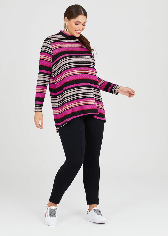 Bamboo Cosy Stripe Top, , hi-res