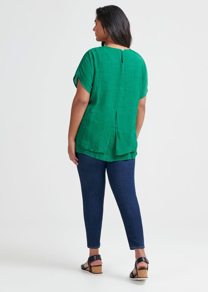 Lea Textured Top, , hi-res