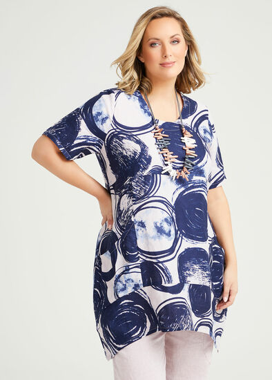 Plus Size Solar Linen Tunic