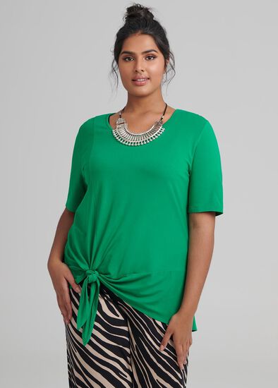 Plus Size Bamboo Tie Top