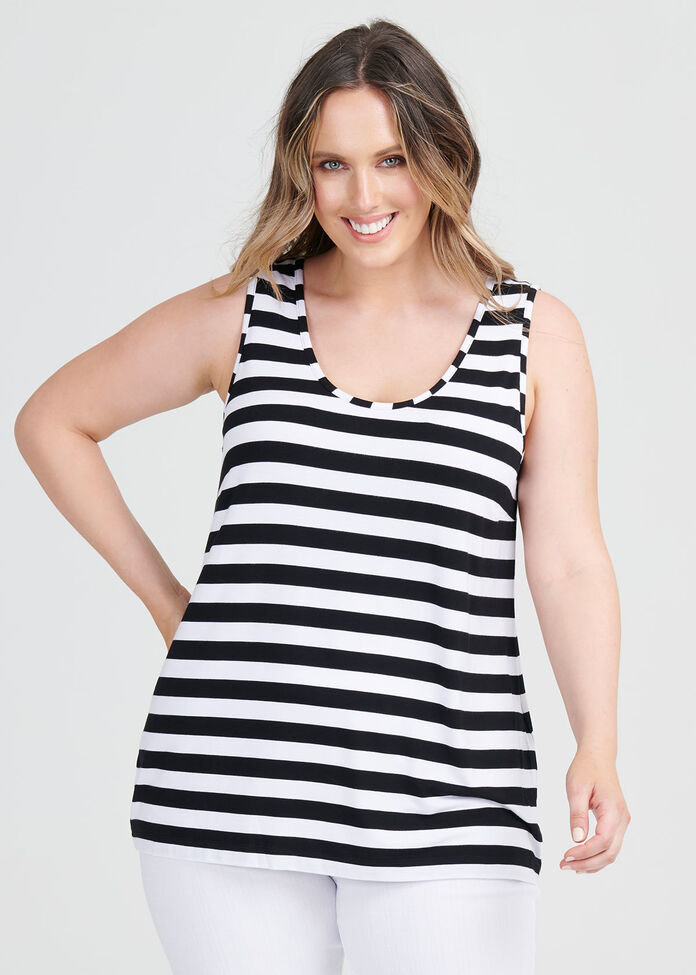 Bamboo Stripe Cami, , hi-res