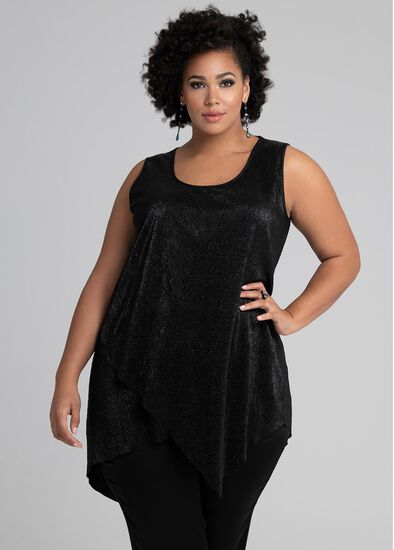 Plus Size To The Max Shimmer Tank