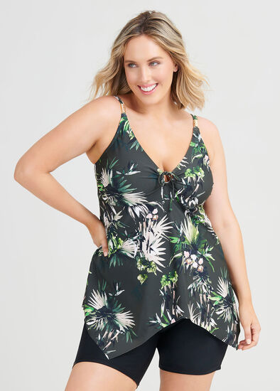 Plus Size Tropicana Tankini