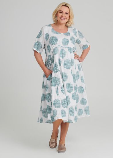 Plus Size Pastels Spot Dress