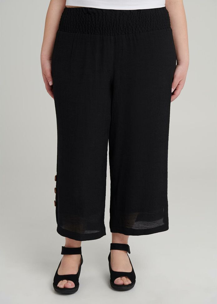 Sahara Button Crop Pant, , hi-res