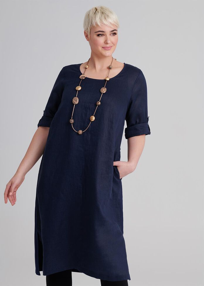 Montagu Linen Dress, , hi-res