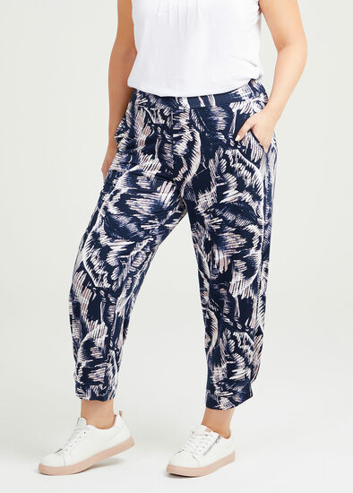 Plus Size Palm Bamboo Pant