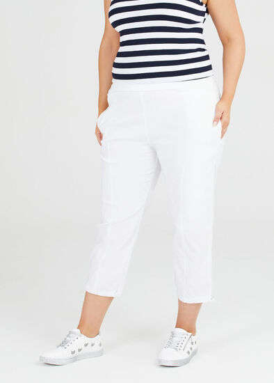 Plus Size Bengaline Crop Pant