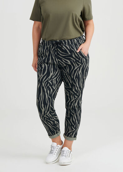 Plus Size Zebra Jogger