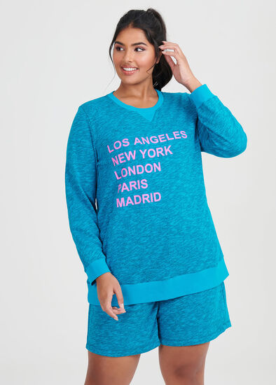 Plus Size Caribbean Melange Sweat