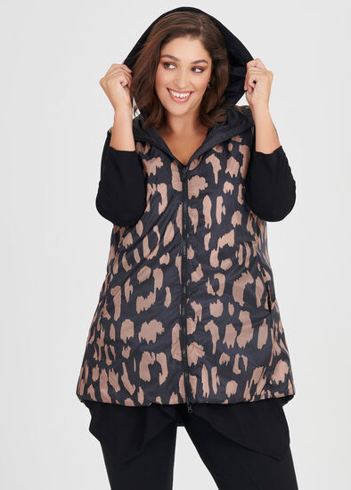 Plus Size Reversible Animal Vest