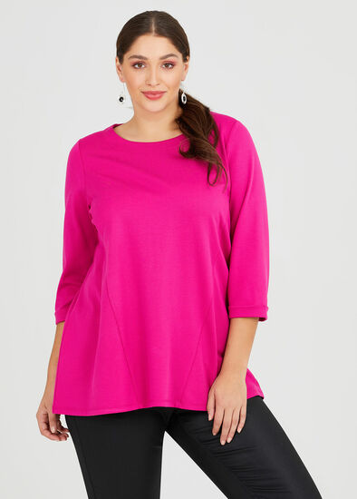 Plus Size Bamboo Ponte Angles Top