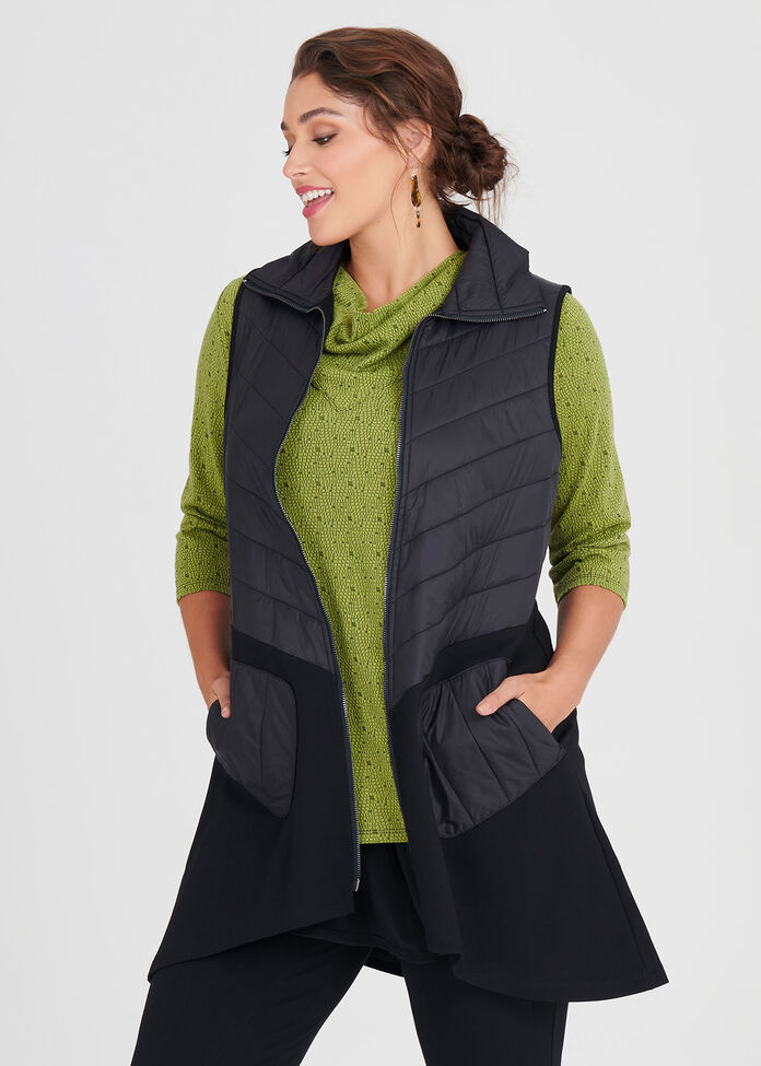 Ella Bamboo Ponti Vest, , hi-res