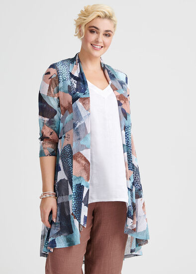 Plus Size Bold In Blue Cardi