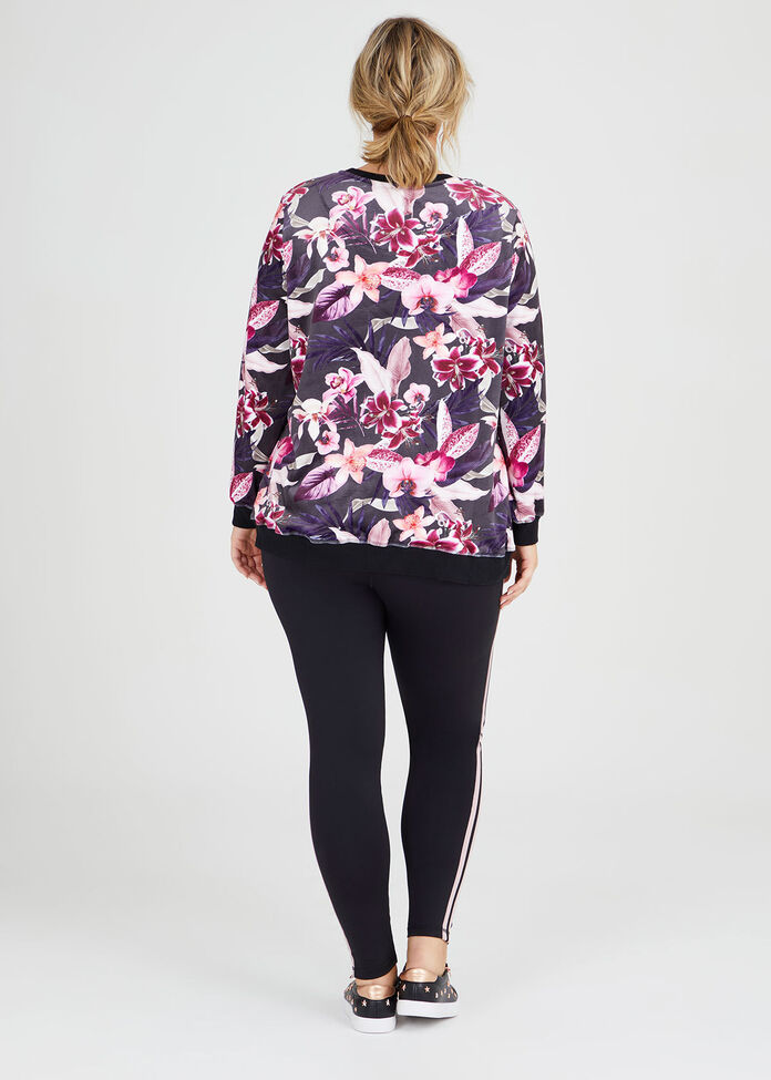 Velour Mystic Floral Sweat, , hi-res