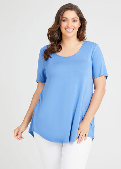 Plus Size Bamboo Base S/slv Top