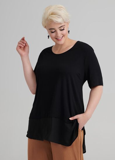 Plus Size Bamboo Ruche Tunic