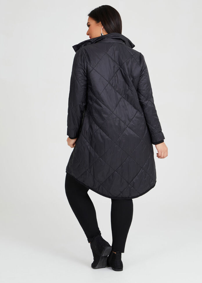 Rouge Noir Puffer Coat, , hi-res