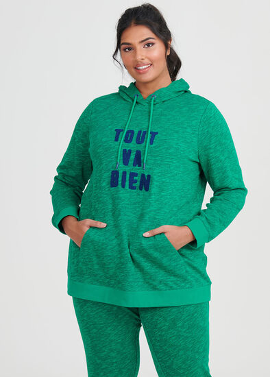 Plus Size Amazon Melange Hoodie