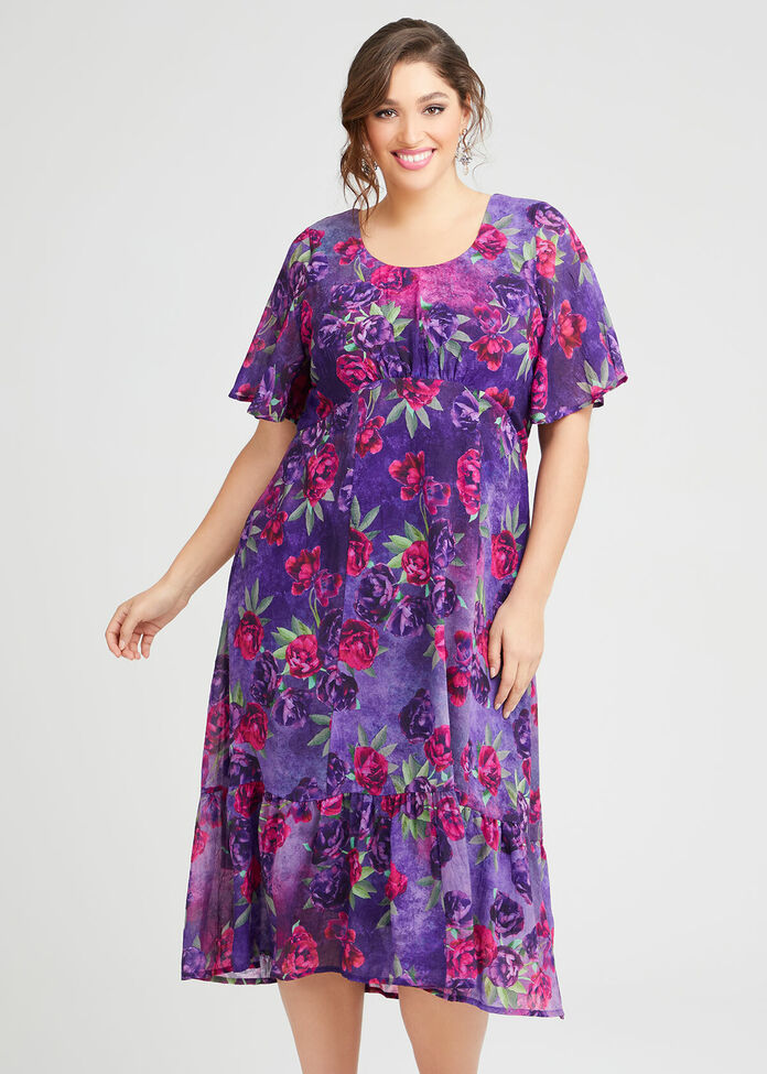 Royal Ascot Floral Maxi Dress, , hi-res