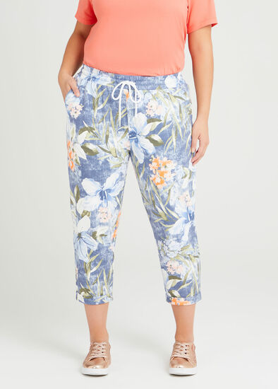 Plus Size Organic Paradise Print Jogger