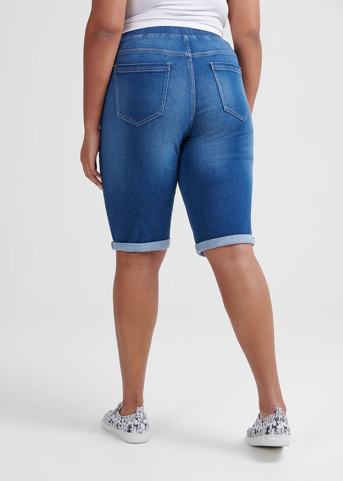 The Bamboo Denim Short, , hi-res