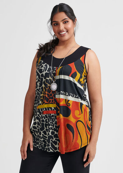 Plus Size Collage Tank