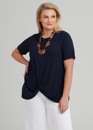 Plus Size Bamboo Knot Top