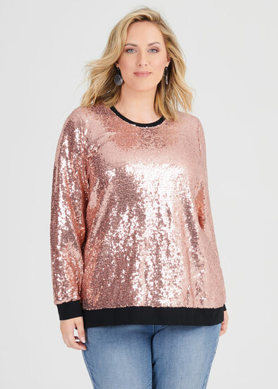 Plus Size Starstruck Sequin Sweat