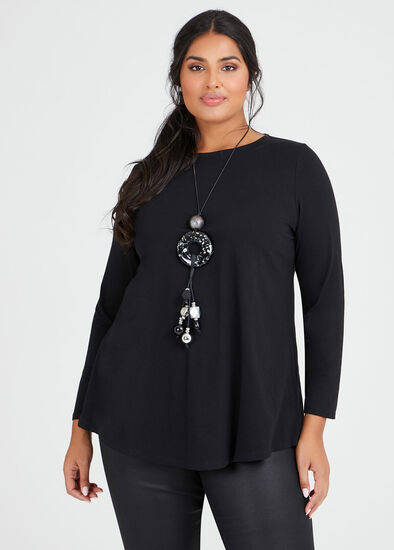 Plus Size Organic Long Sleeve Top