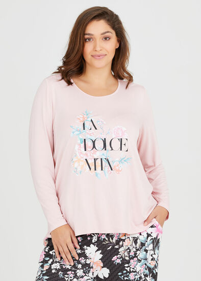 Plus Size Bamboo Dolce Vita Pj Top