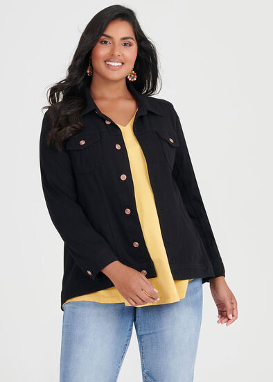 Plus Size The Best Friend Denim Jacket