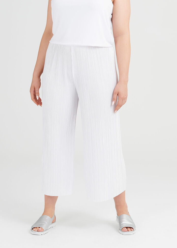 Pretty Pleat Crop Pant, , hi-res