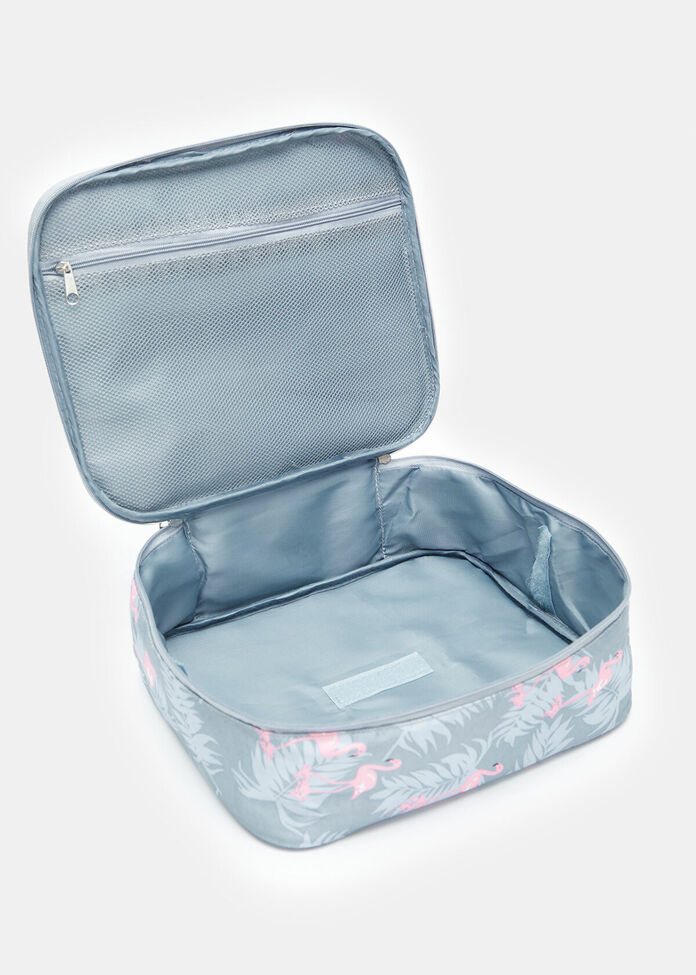 Flamingo Travel Cosmetic Bag, , hi-res