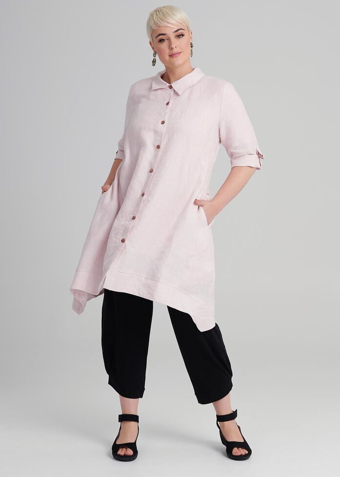 Peony Linen Shirt, , hi-res