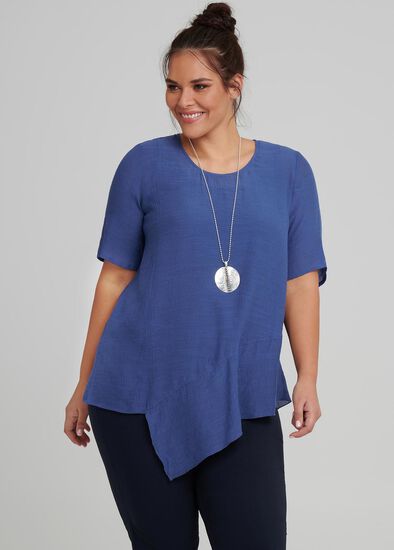 Plus Size Eden Asymetrical Top