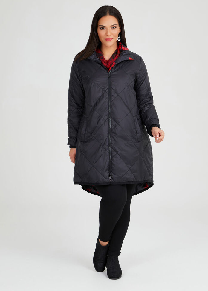 Rouge Noir Puffer Coat, , hi-res