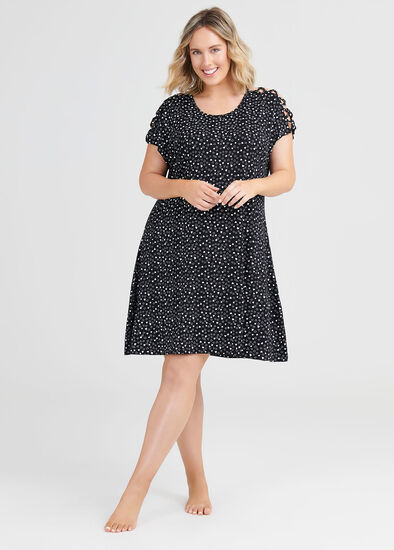 Plus Size Bamboo Love Heart Pj Dress