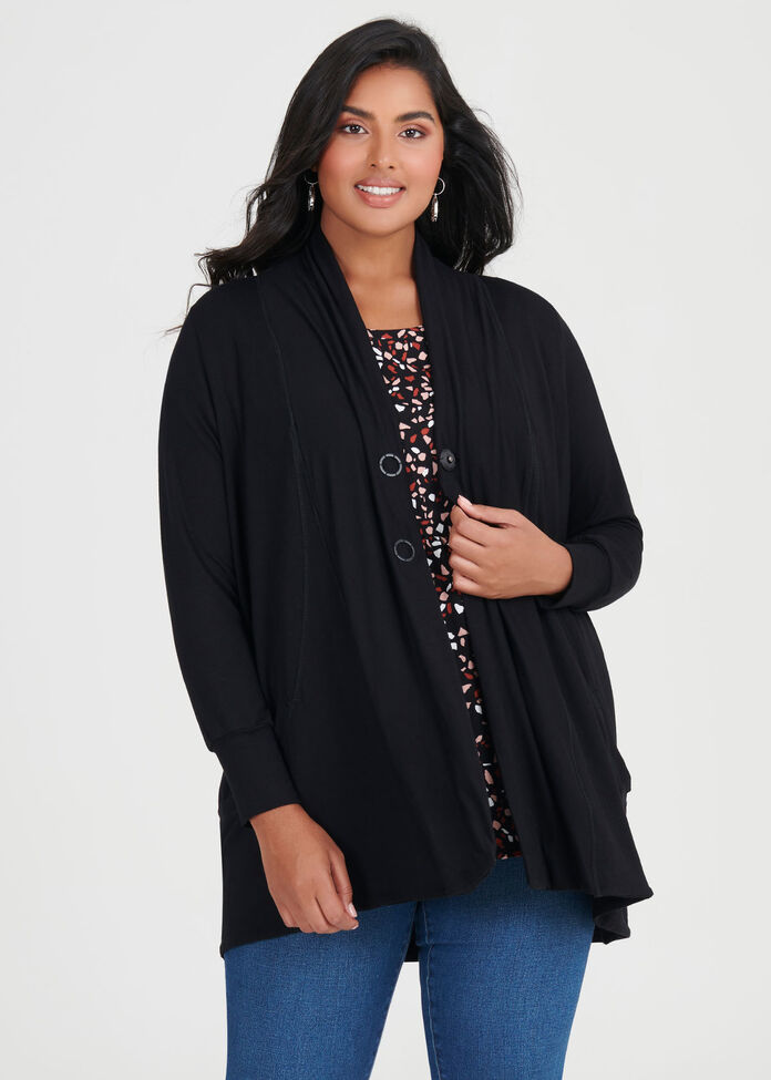 Traveller Bamboo Cardi, , hi-res