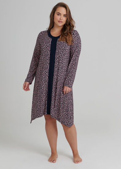 Plus Size Leopard Bamboo Nightie