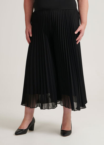 Plus Size Sunray Pleated Culottes