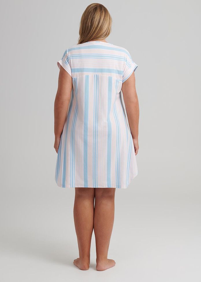 Shelly Stripe Nightie, , hi-res