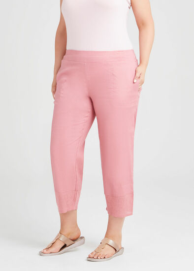 Plus Size Linen Stretch Breezy Pant