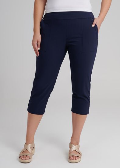 Plus Size Trapeze Weekender Crop Pant