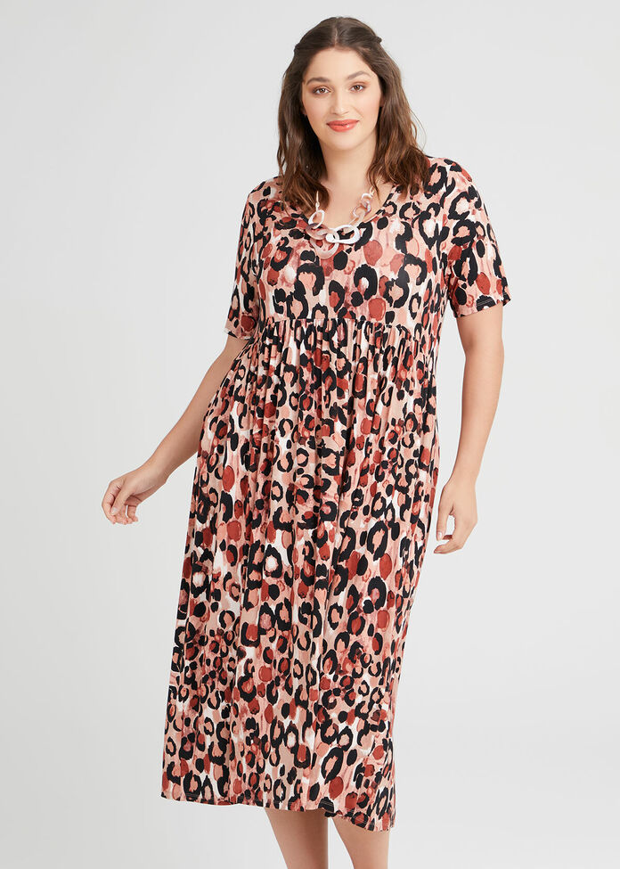 Bamboo Animal Drift Boho Dress, , hi-res