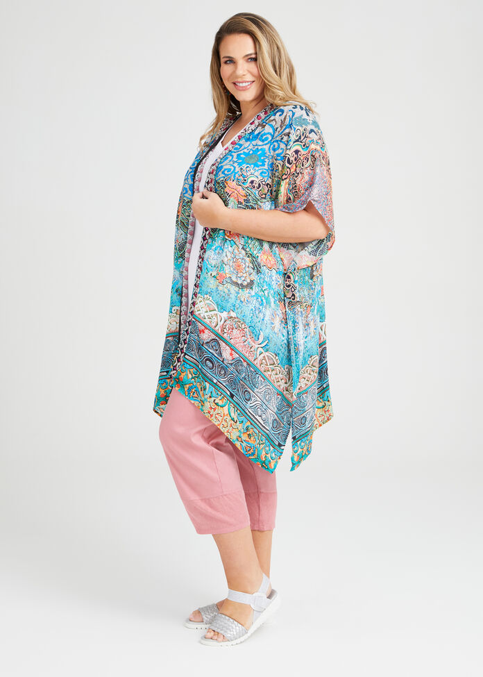 Natural Mosaic Kimono, , hi-res